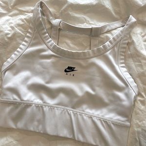 Nike air white impact mesh sports bra